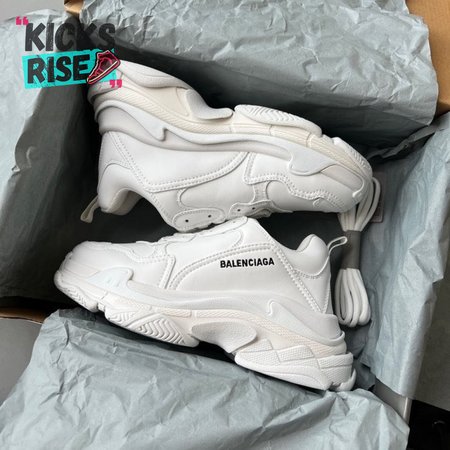 BALENCIAGA TRIPLE S TRIPLE WHITE - BB206