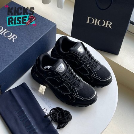 DIOR B30 SNEAKER BLACK MESH AND TECHNICAL FABRIC - CD97