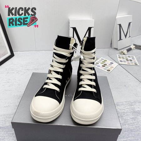 RICK OWENS HIGH-TOP BLACK - RO005