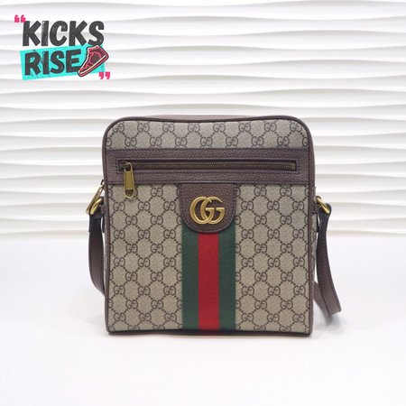 Gucci Ophidia GG Shoulder Bag Beige/Ebony