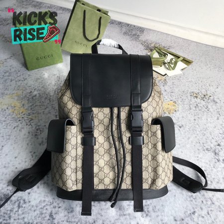 Gucci Soft Backpack Monogram GG Black/Brown