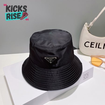 Prada Re-Nylon Bucket Hat Black Cap