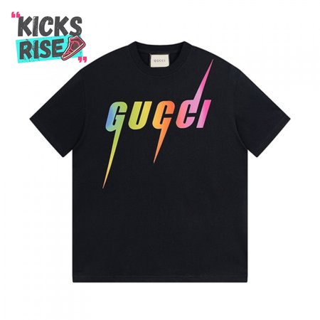 COTTON T-SHIRT WITH GUCCI BLADE PRINT