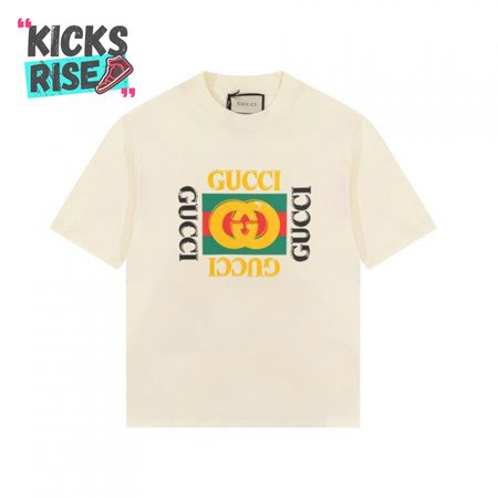 GG KIDS' COTTON T-SHIRT WITH GUCCI LOGO