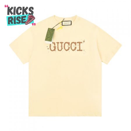 Gucci Autumn And Summer Foam Printing Limited New T-shirt