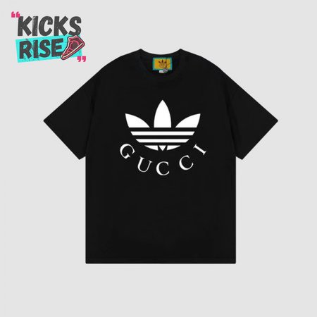 Gucci x Adidas Cotton Jersey T-Shirt Black