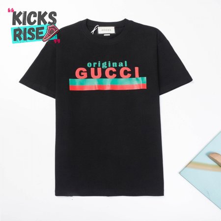 ORIGINAL GUCCI' PRINT OVERSIZE T-SHIRT BLACK