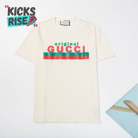 ORIGINAL GUCCI' PRINT OVERSIZE T-SHIRT Beige