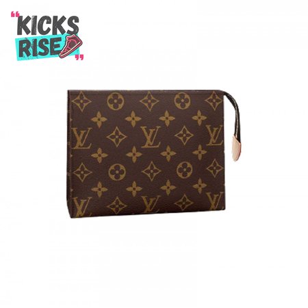 toiletry pouch 19 monogram canvas in brown lp48