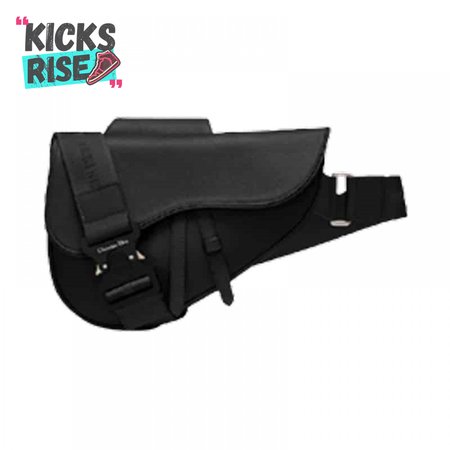 SADDLE BAG BLACK GRAINED CALFSKIN