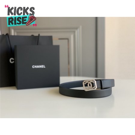 chanel logo classic belt