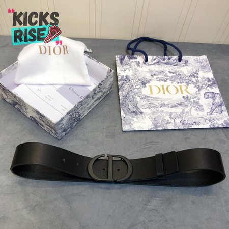 dior black buckle CD belt