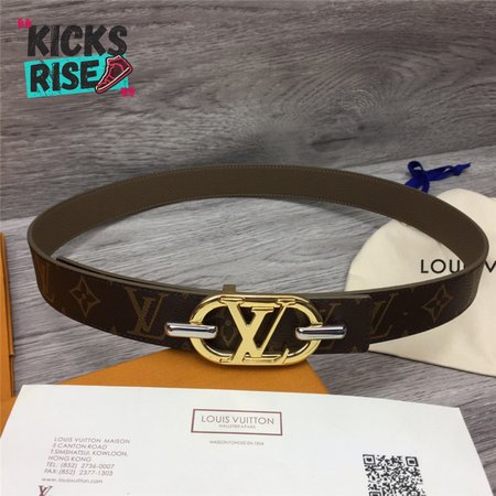 logo buckle leather belt