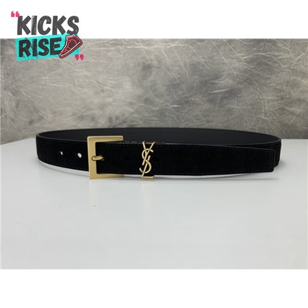 ysl leather belt