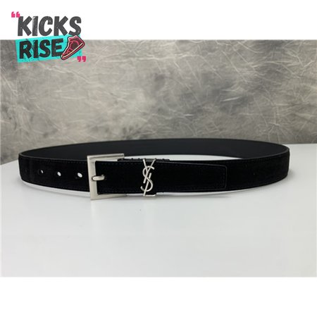 ysl leather belt