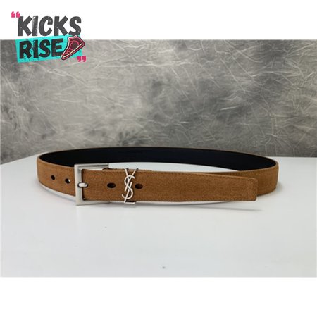 ysl leather belt