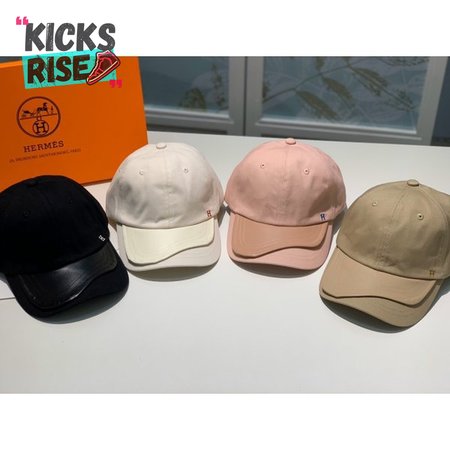 Hermes High Quality Canvas fabric Peaked cap