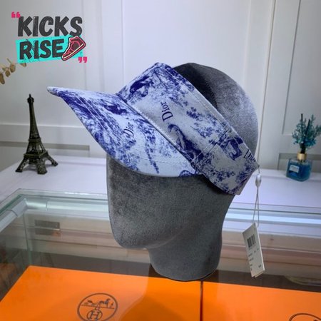 High Quality Christian Dior Blue and white porcelain hats