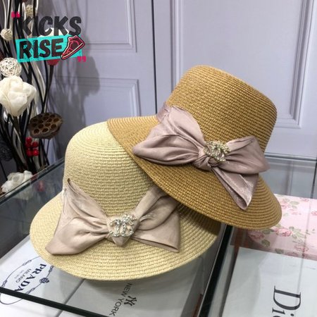 High Quality CC Straw hat with bow