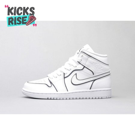 Air Jordan 1 Mid Iridescent Reflective White 36-46