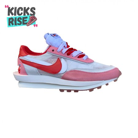 2019 Sacai x Nike LVD Waffle Daybreak Swoosh Pink Gery White Red BV0073 500 Size 36-46