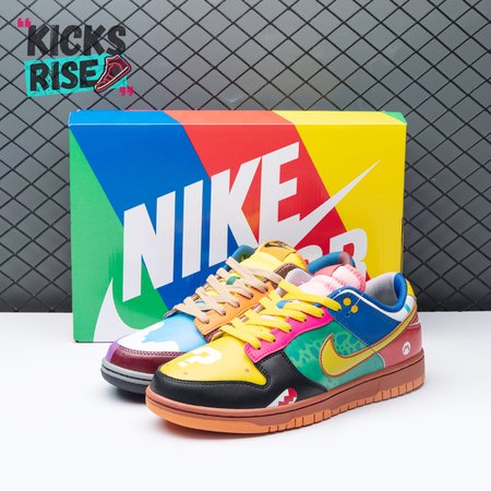 Nike Dunk Low What the Super Mario Custom Size 40-48.5