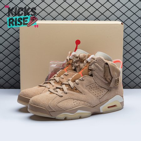 Travis Scott x Air Jordan 6 Retro 'British Khaki' Size 40-47.5