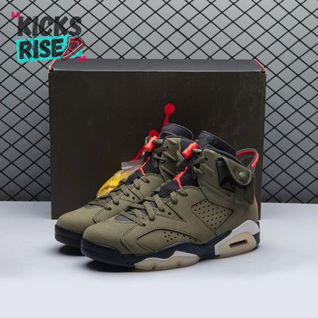 Travis Scott x Air Jordan 6 Retro 'Olive' CN1084 200 Size 40-47.5