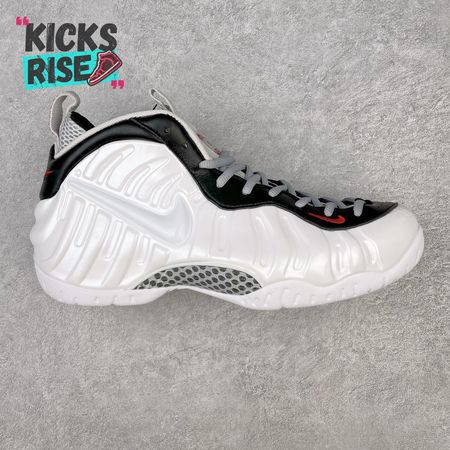 Nike Air Foamposite Pro White Black University Red 624041-103 Size 38.5-46