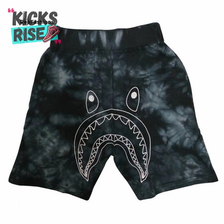 Bape Tie Dye Shark Sweat Shorts