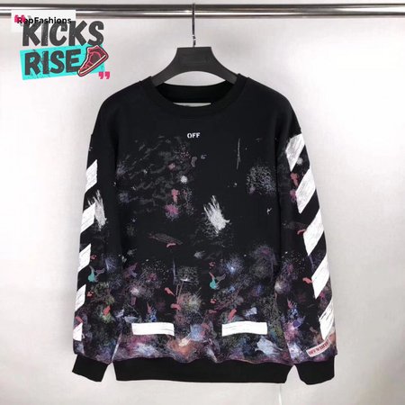 Off White Galaxy Crewneck Sweatshirt 17FW