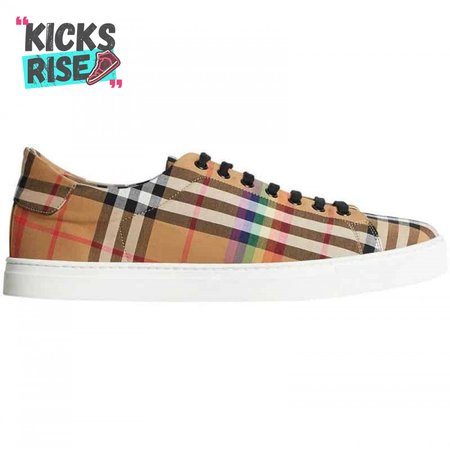 BURBERRY RAINBOW VINTAGE CHECK TRAINERS - BBR15