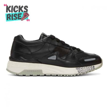 VERSACE BLACK RUNNER SNEAKERS - VS18